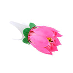 Birthday Musical Candle Lotus Flower